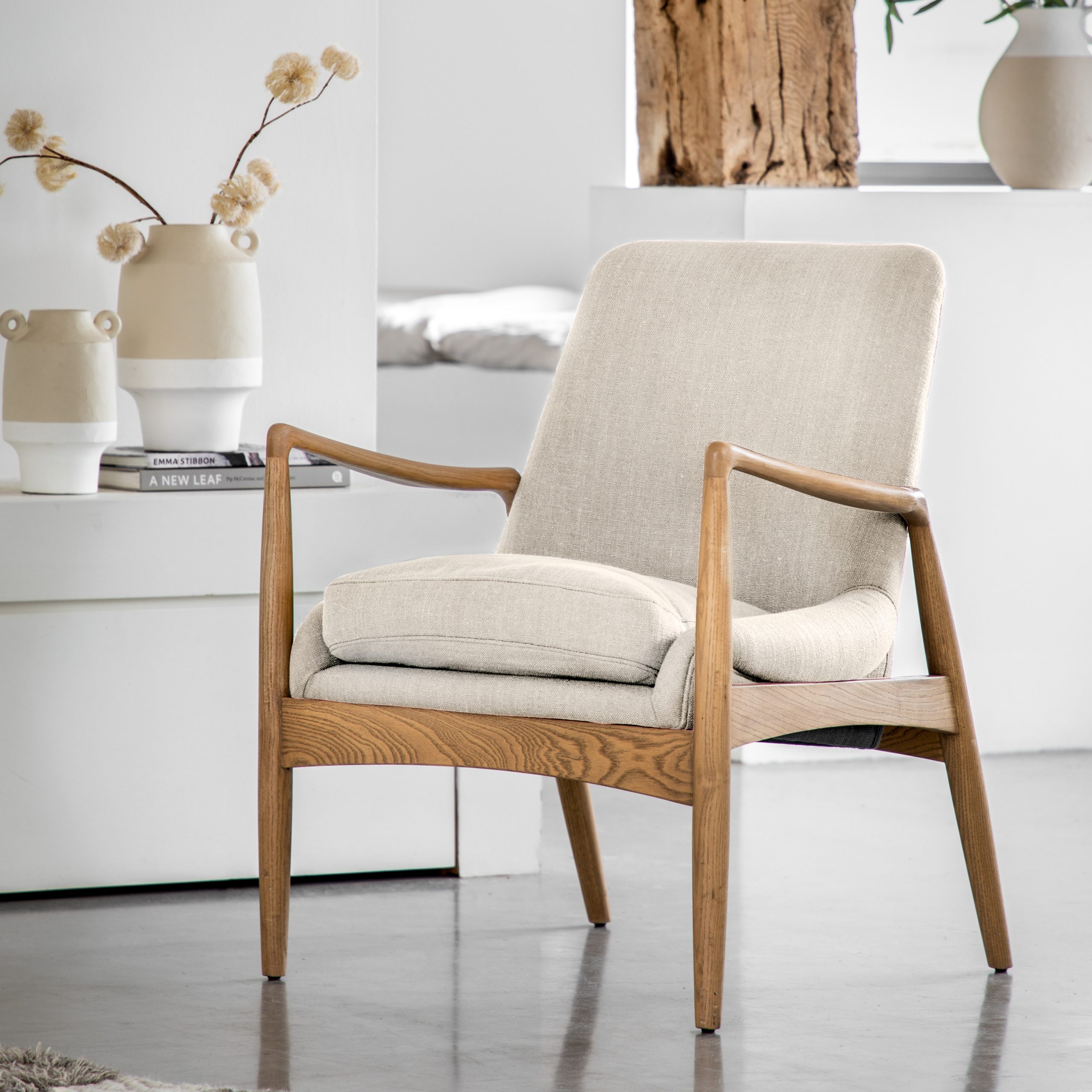 Gallery Direct Carrera Armchair Natural Linen