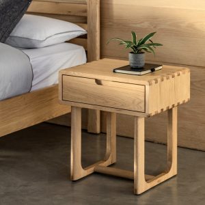 Gallery Direct Craft 1 Drawer Bedside Natural | Shackletons