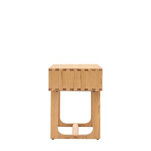 Gallery Direct Craft 1 Drawer Bedside Natural | Shackletons
