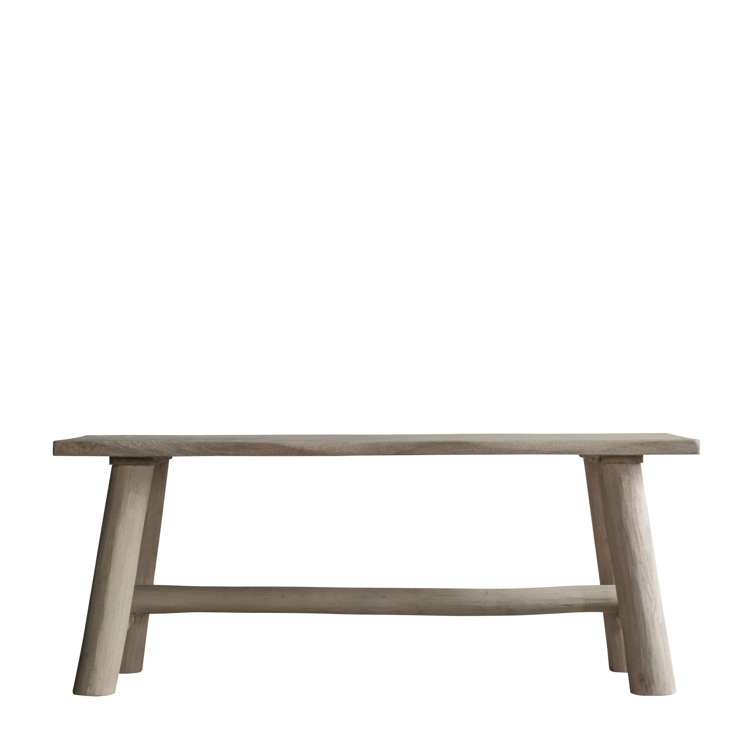 Gallery Direct Alberta Bench Natural Rustic | Shackletons