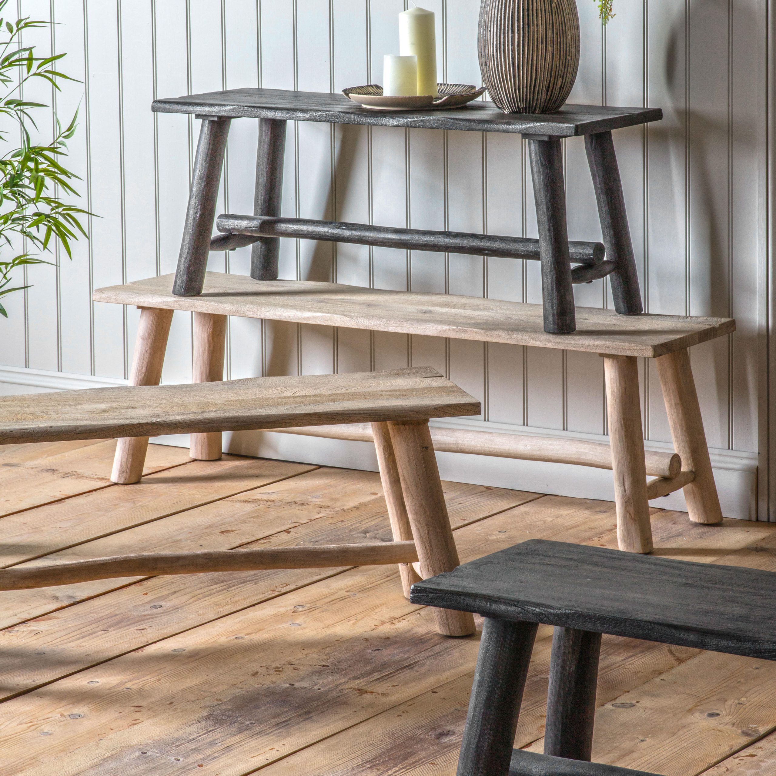 Gallery Direct Alberta Bench Natural Rustic