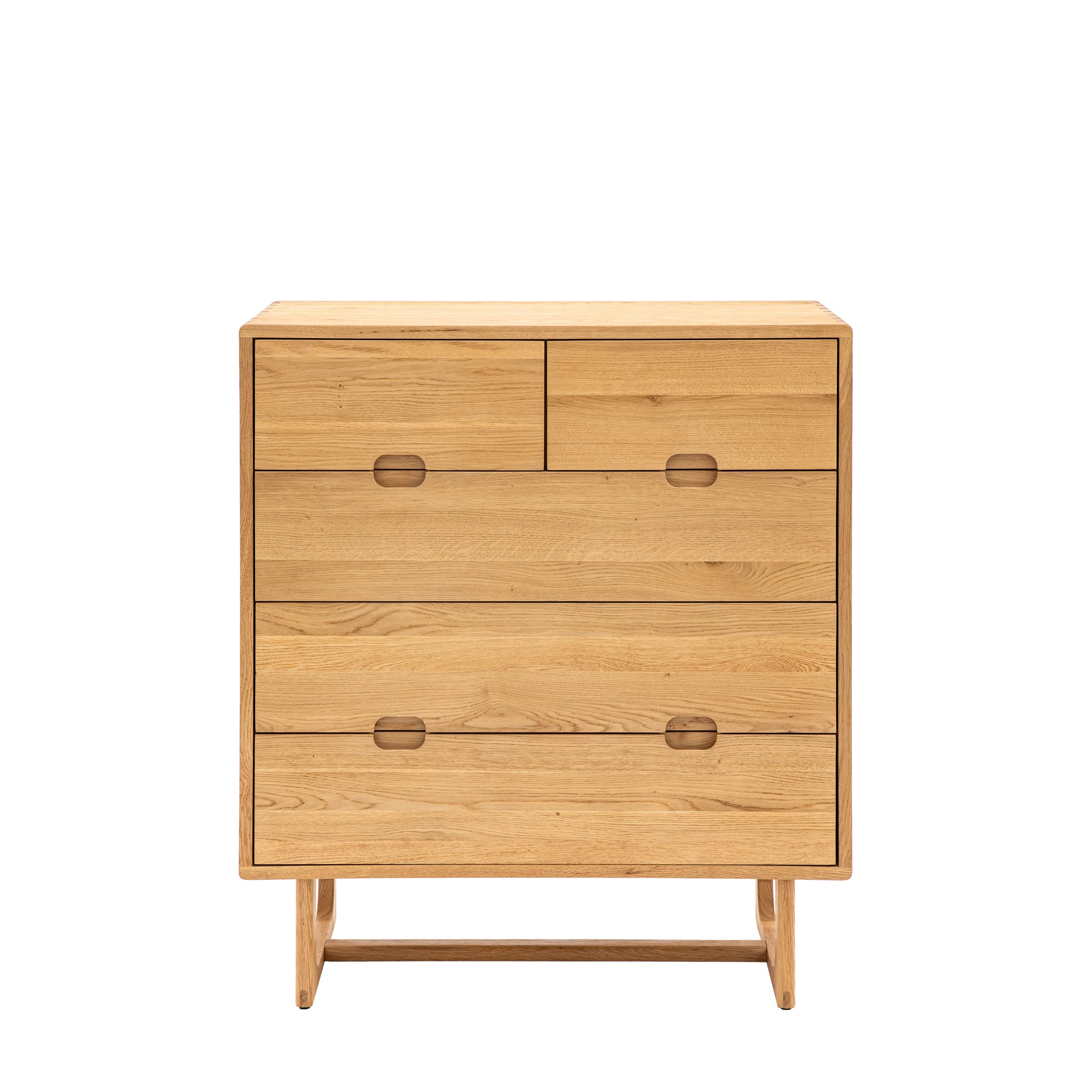 Gallery Direct Craft 5 Drawer Chest Natural | Shackletons