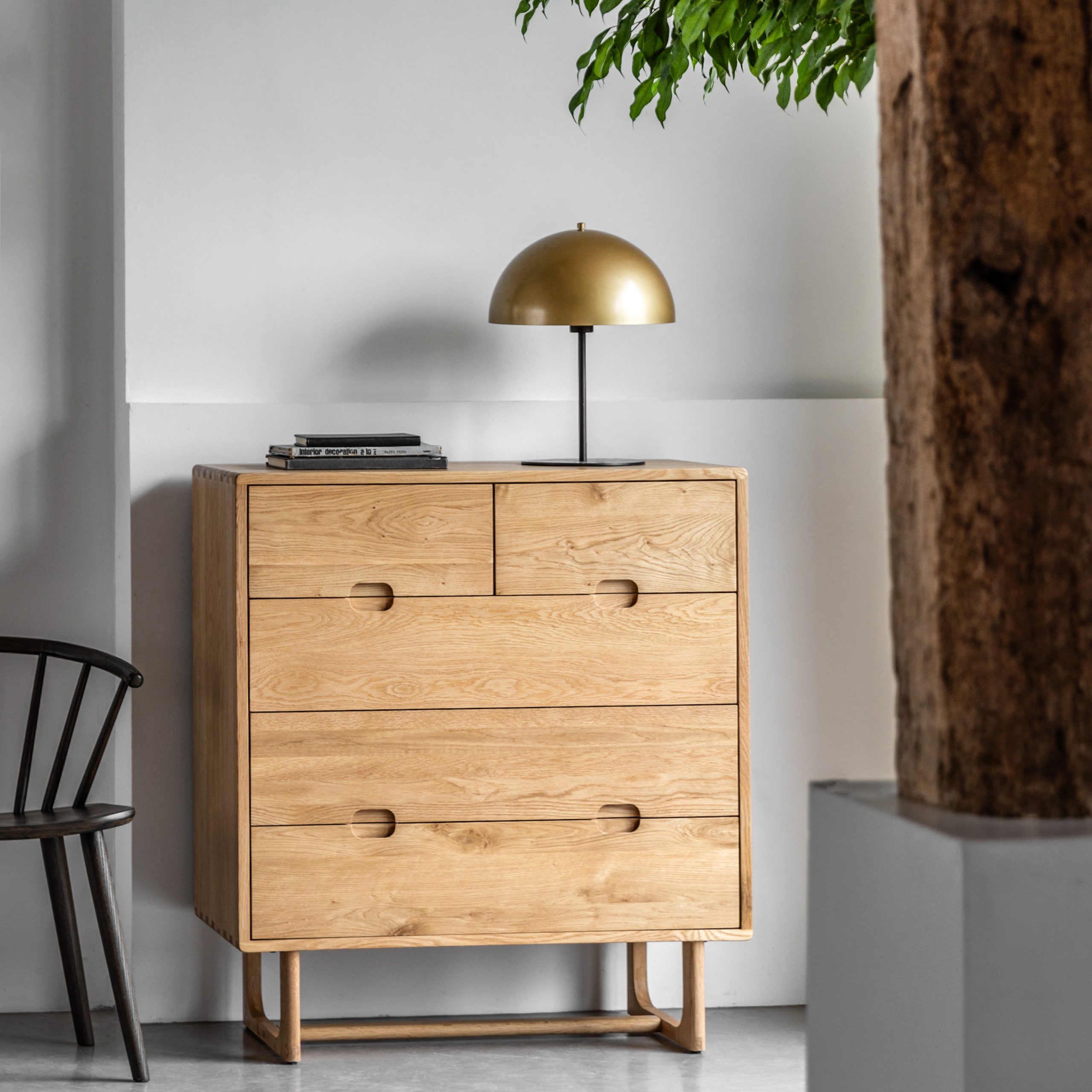 Gallery Direct Craft 5 Drawer Chest Natural