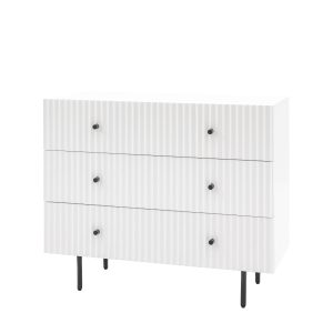 Gallery Direct Buckhurst 3 Drawer Chest White | Shackletons