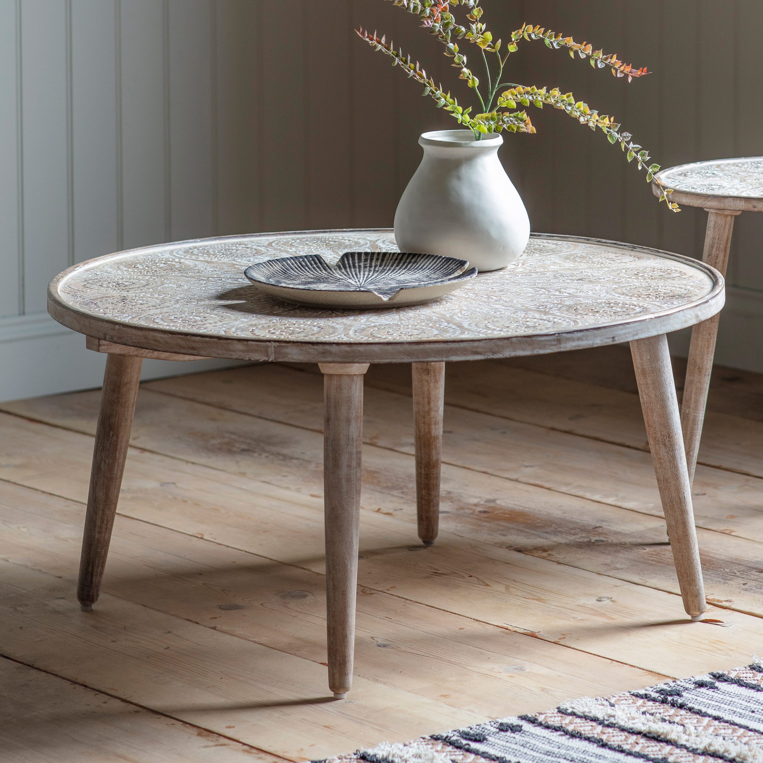 Gallery Direct Agra Coffee Table Natural White