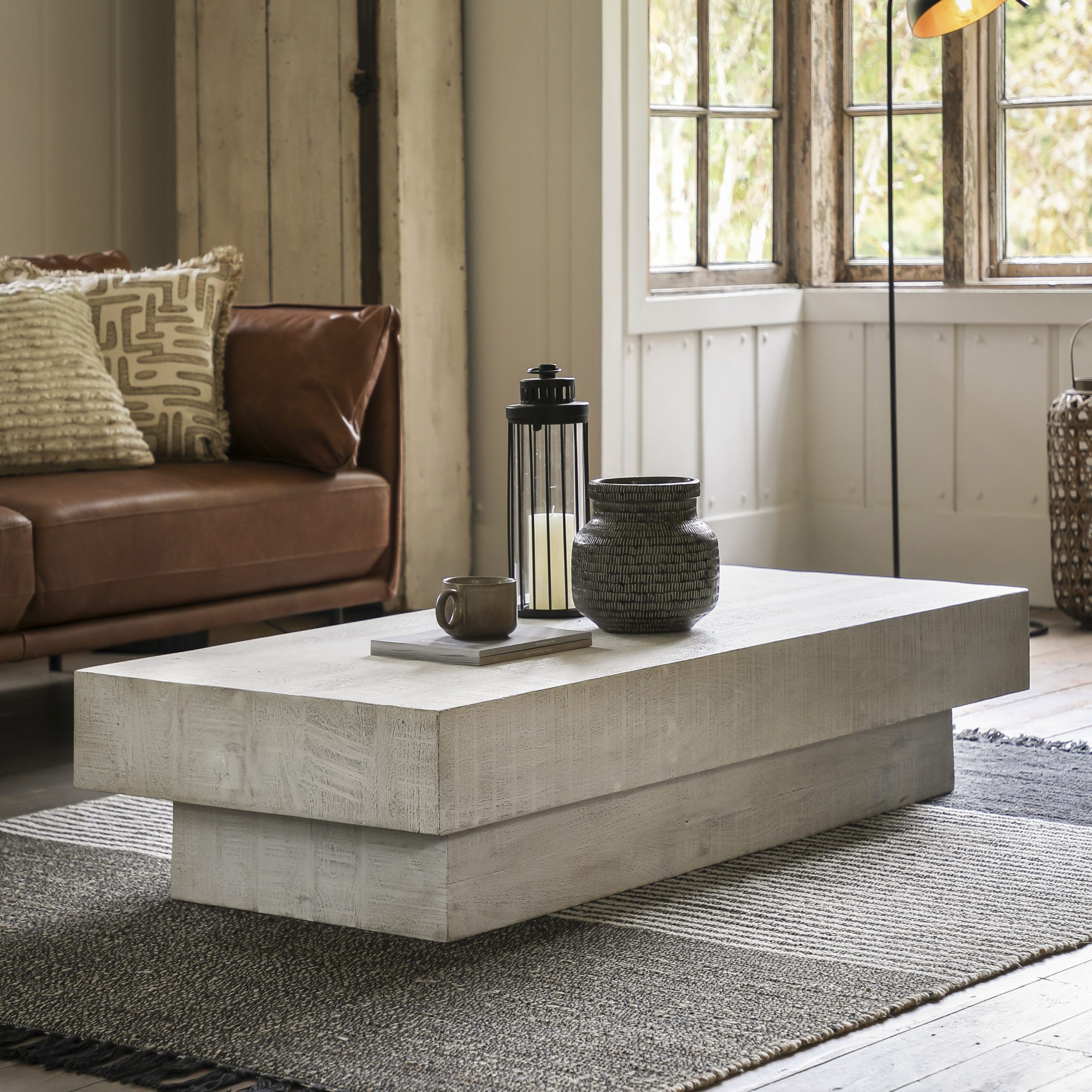 Gallery Direct Iowa Coffee Table Whitewash