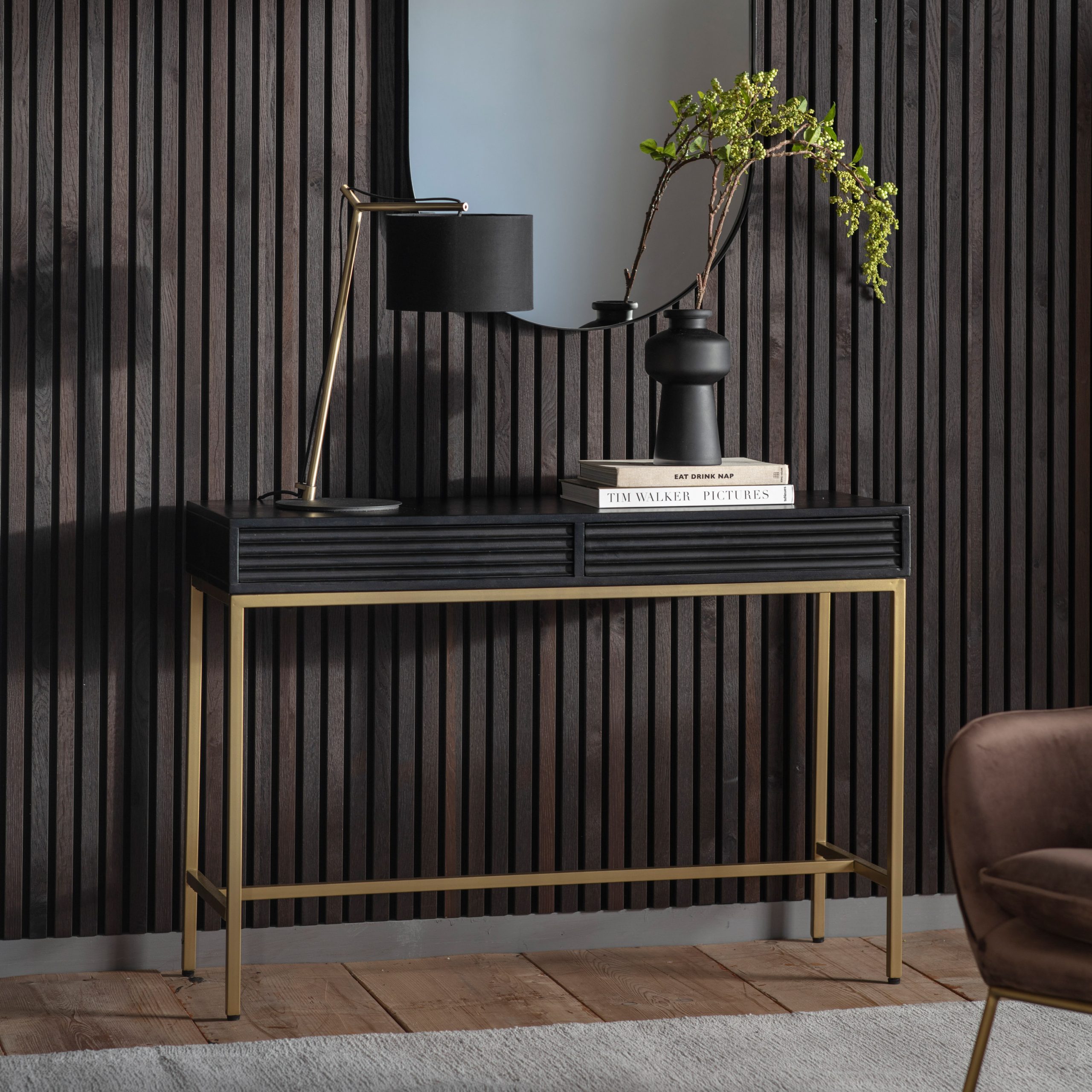Gallery Direct Ripple 2 Drawer Console Table