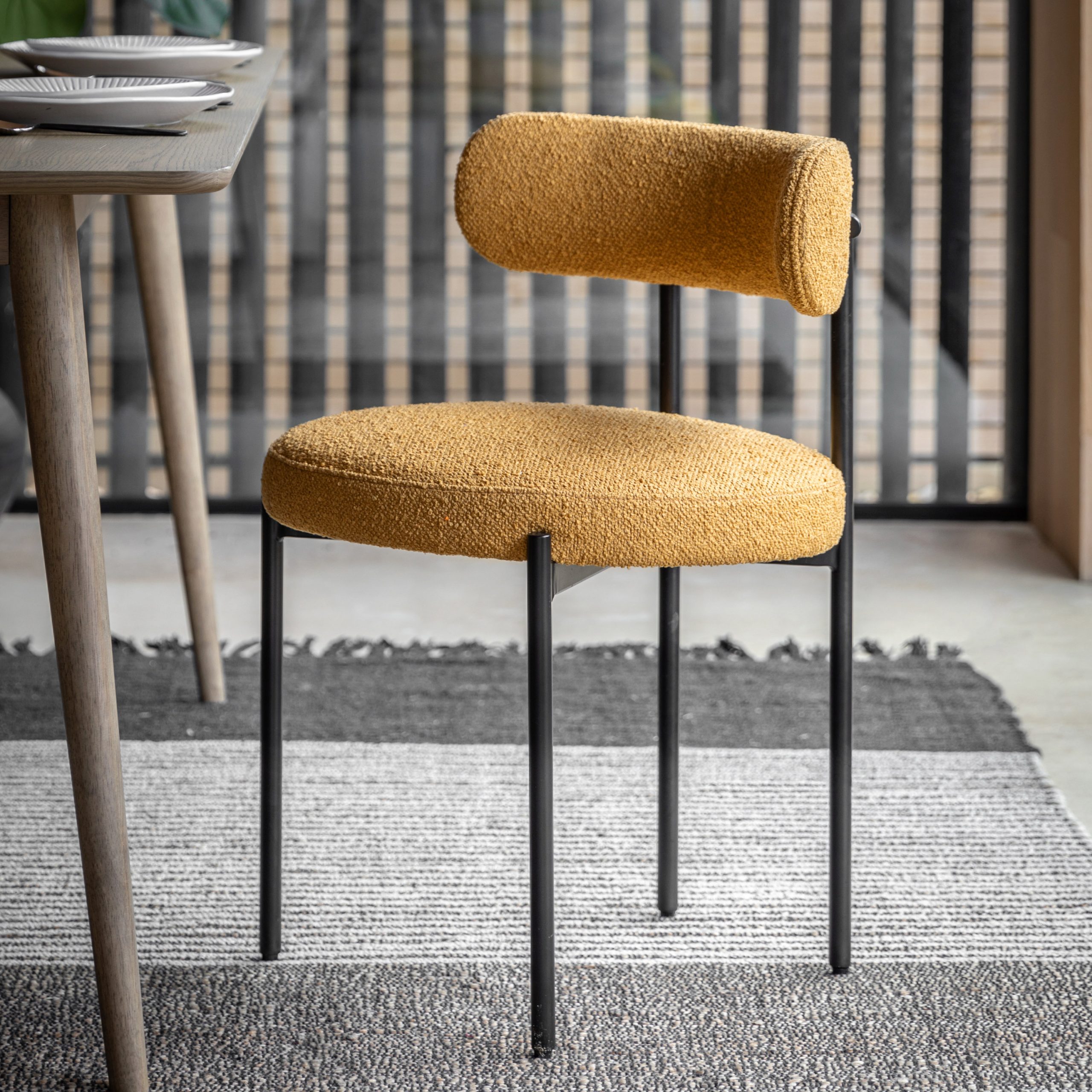 Gallery Direct Aveley Dining Chair Ochre (Set of 2)
