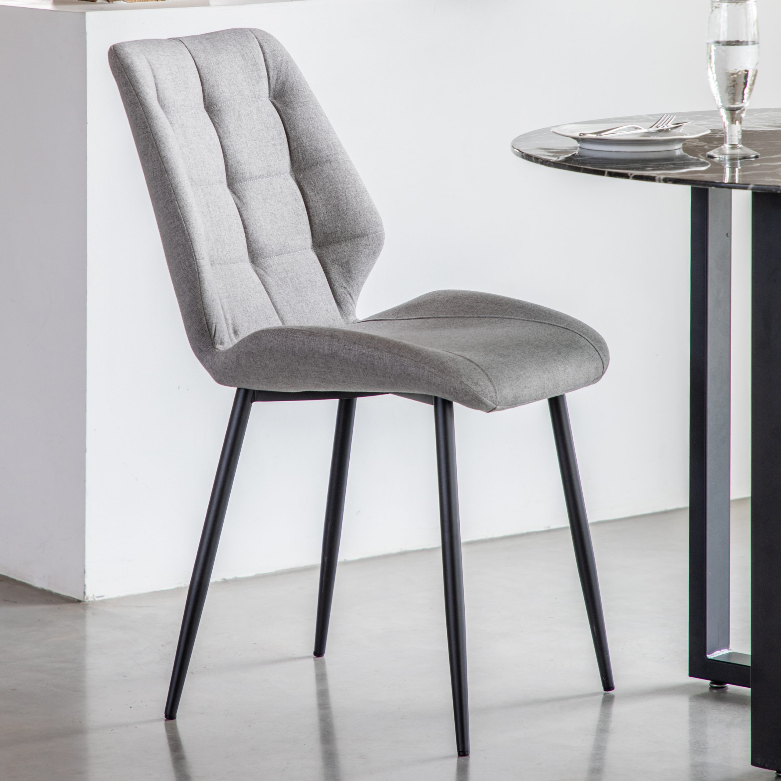 Gallery Direct Manford Dining Chair Light Grey (Set of 2)
