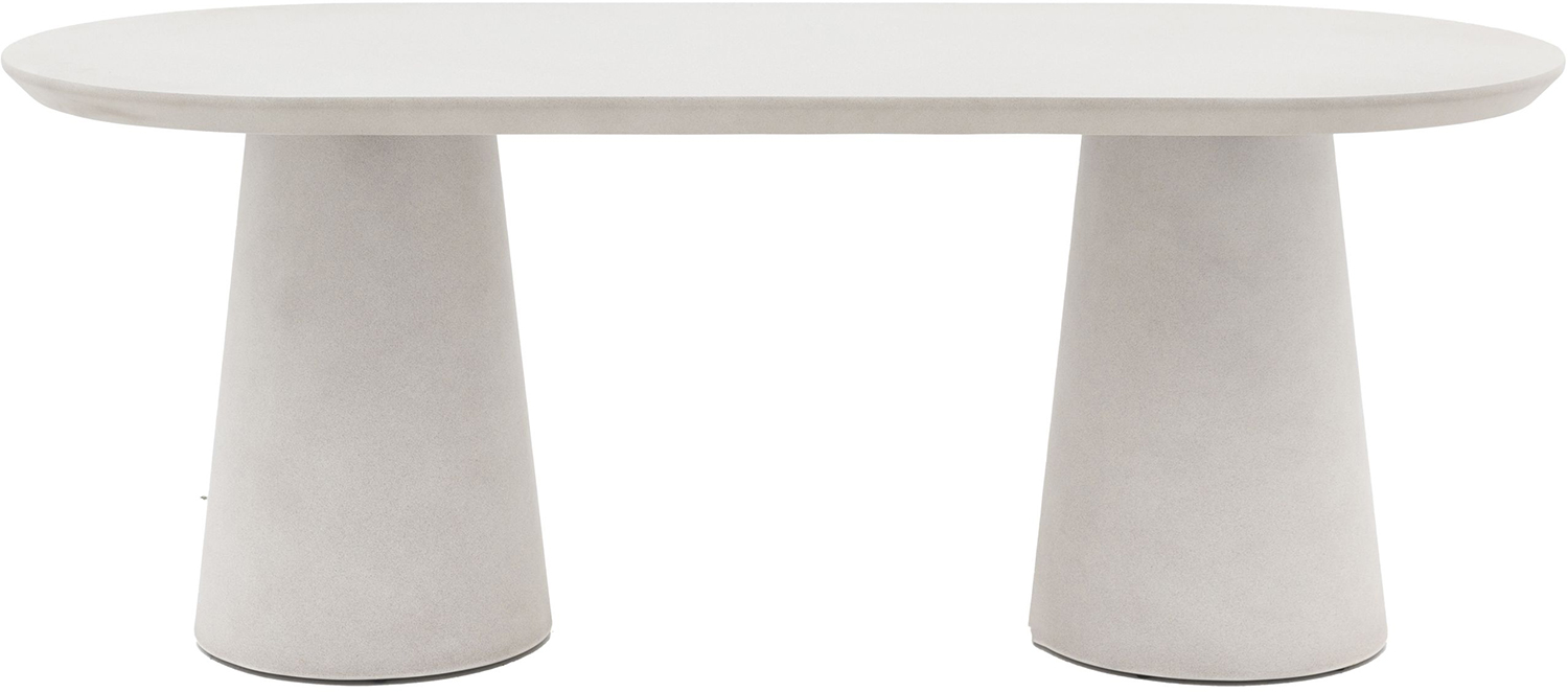 Gallery Direct Pedra Oval Dining Table Linen