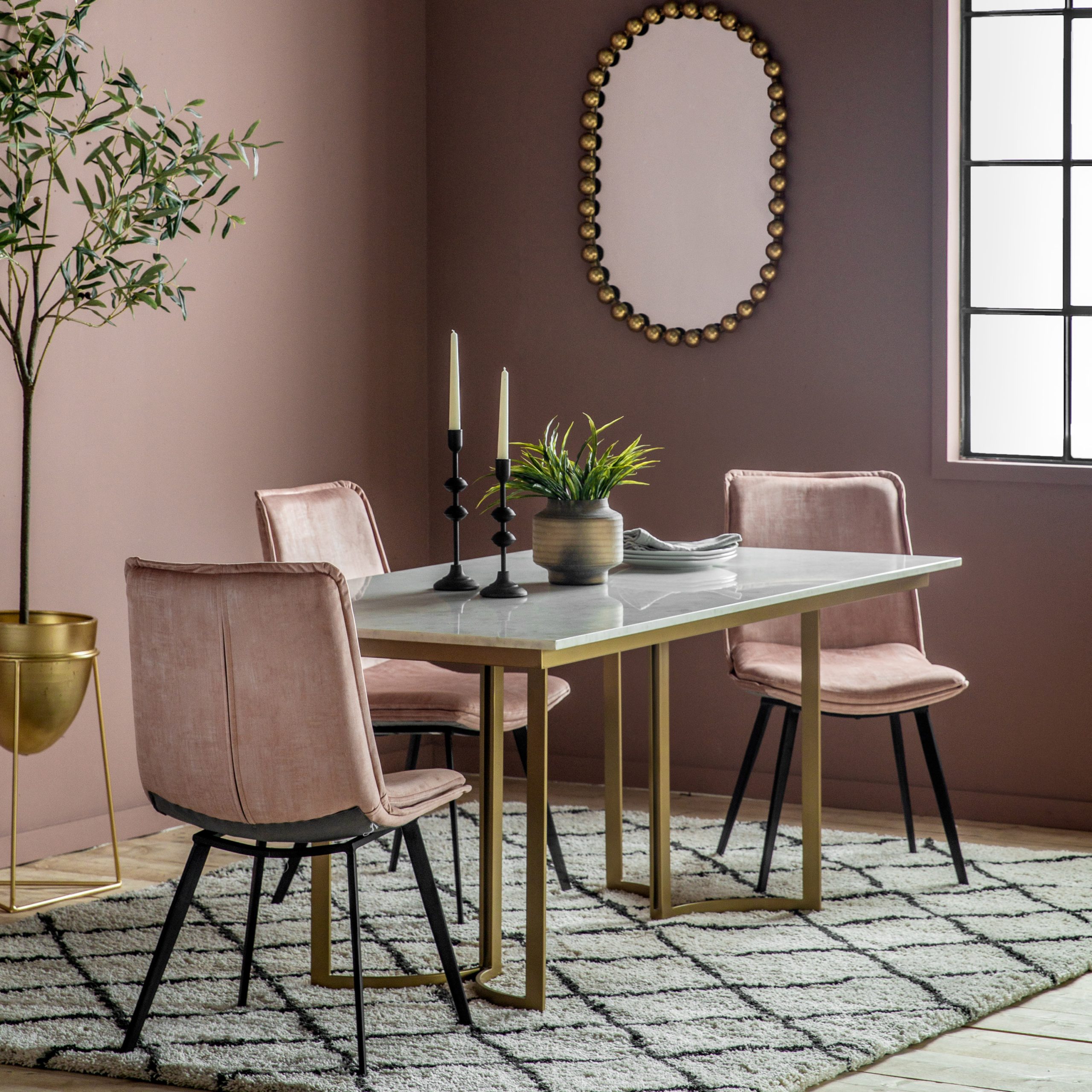 Gallery Direct Everton Dining Table Gold