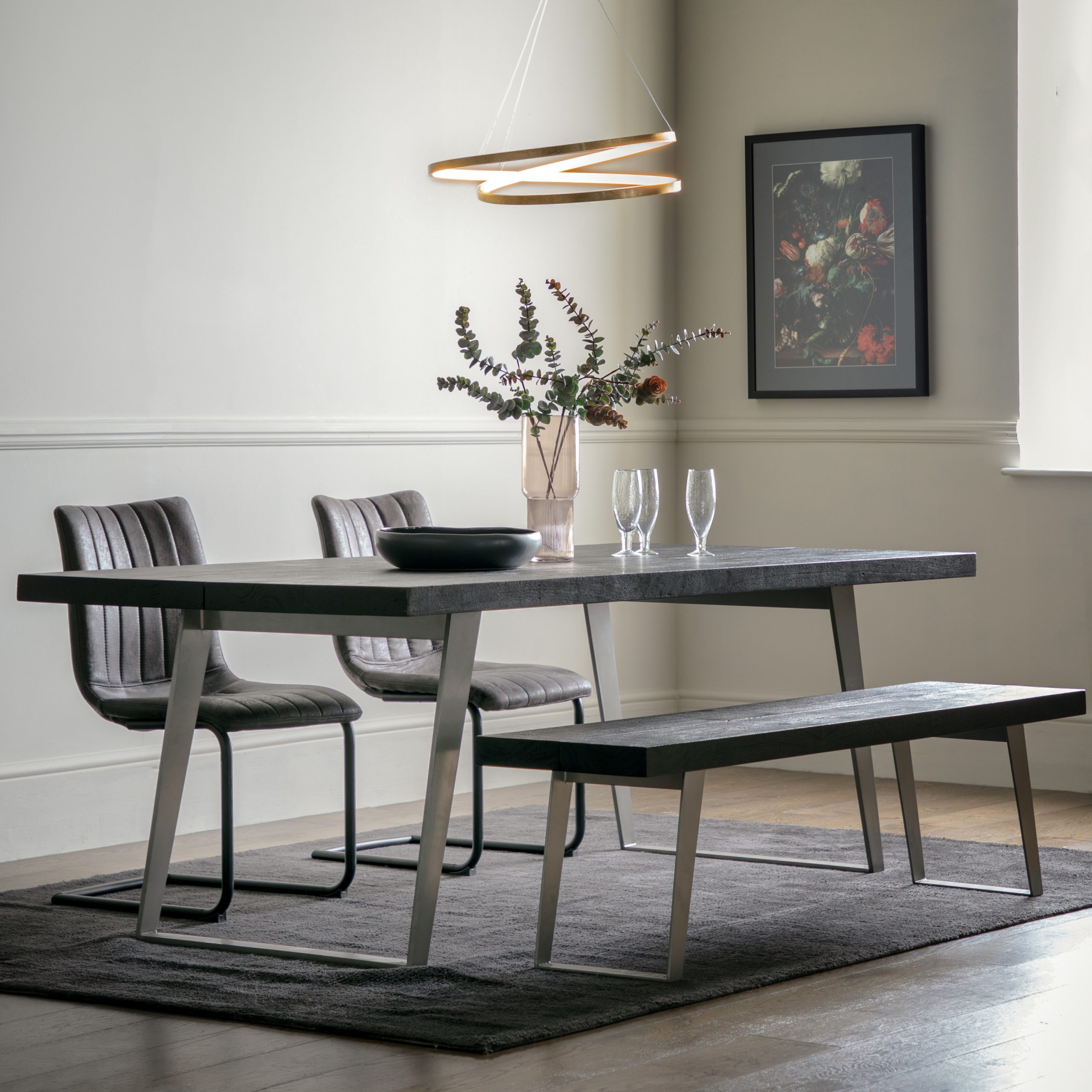 Gallery Direct Newington Dining Table Black