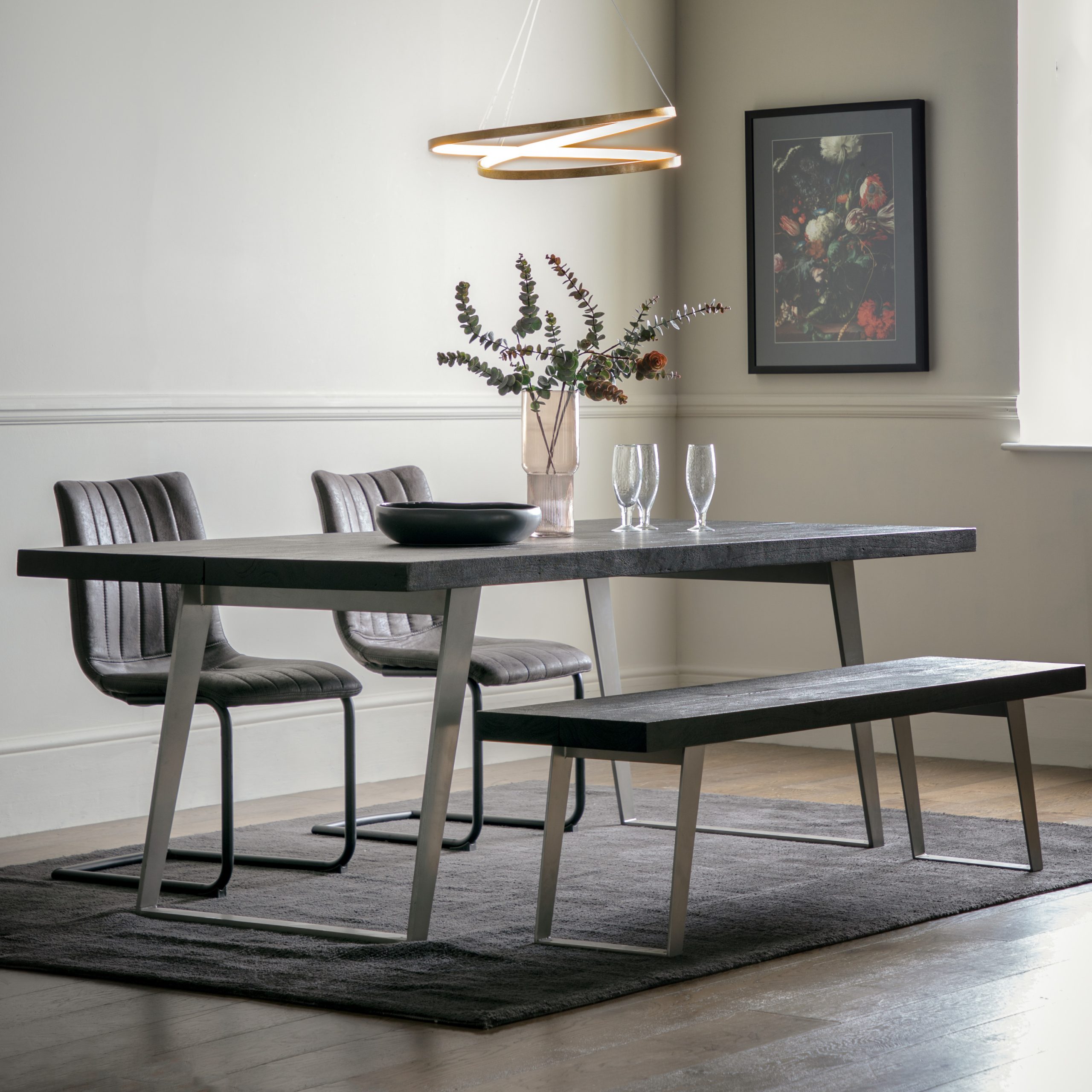 Gallery Direct Newington Dining Table Black