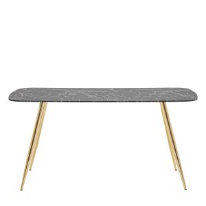 Gallery Direct Evans Dining Table Black Effect | Shackletons