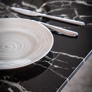 Gallery Direct Evans Dining Table Black Effect | Shackletons