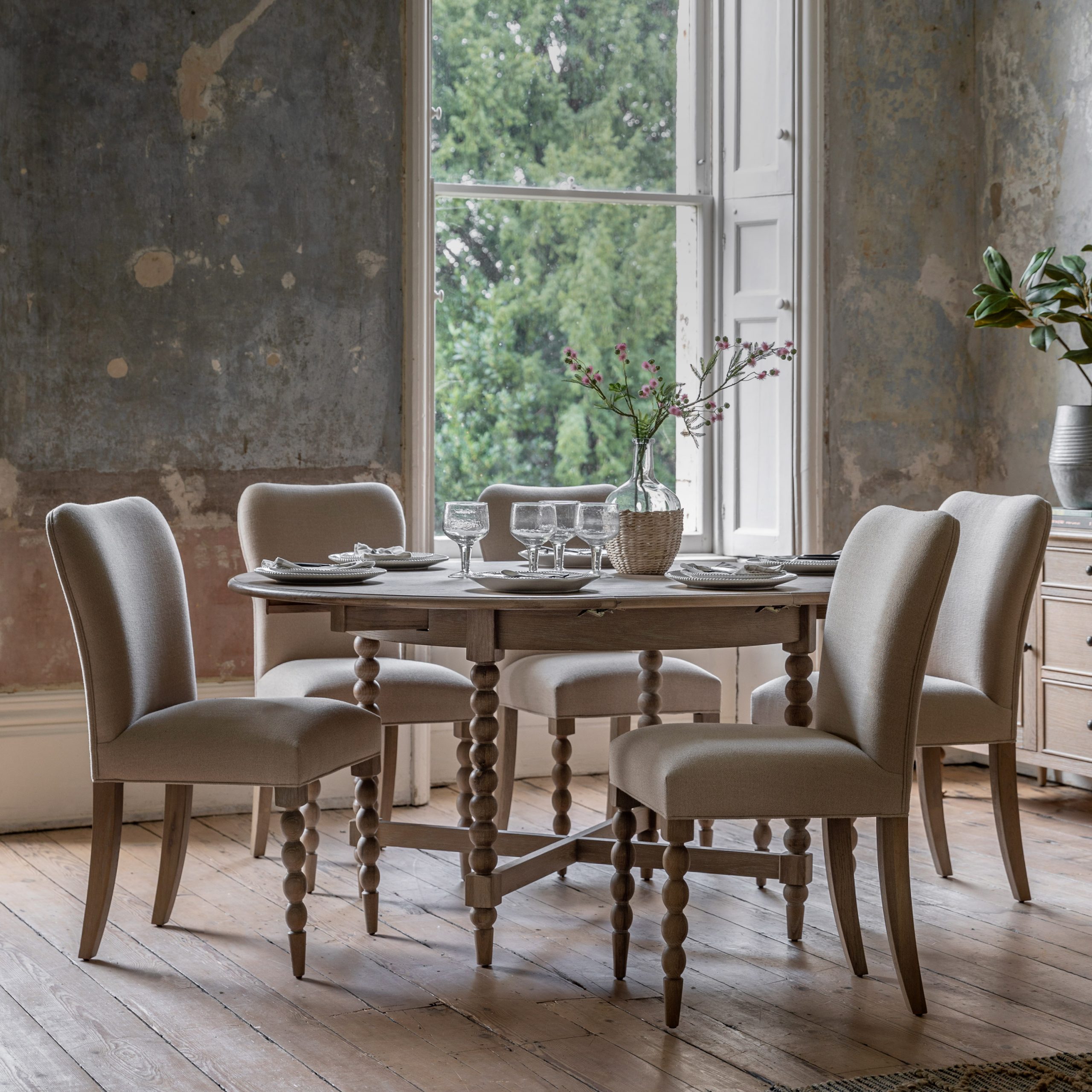 Gallery Direct Artisan Round Extending Dining Table