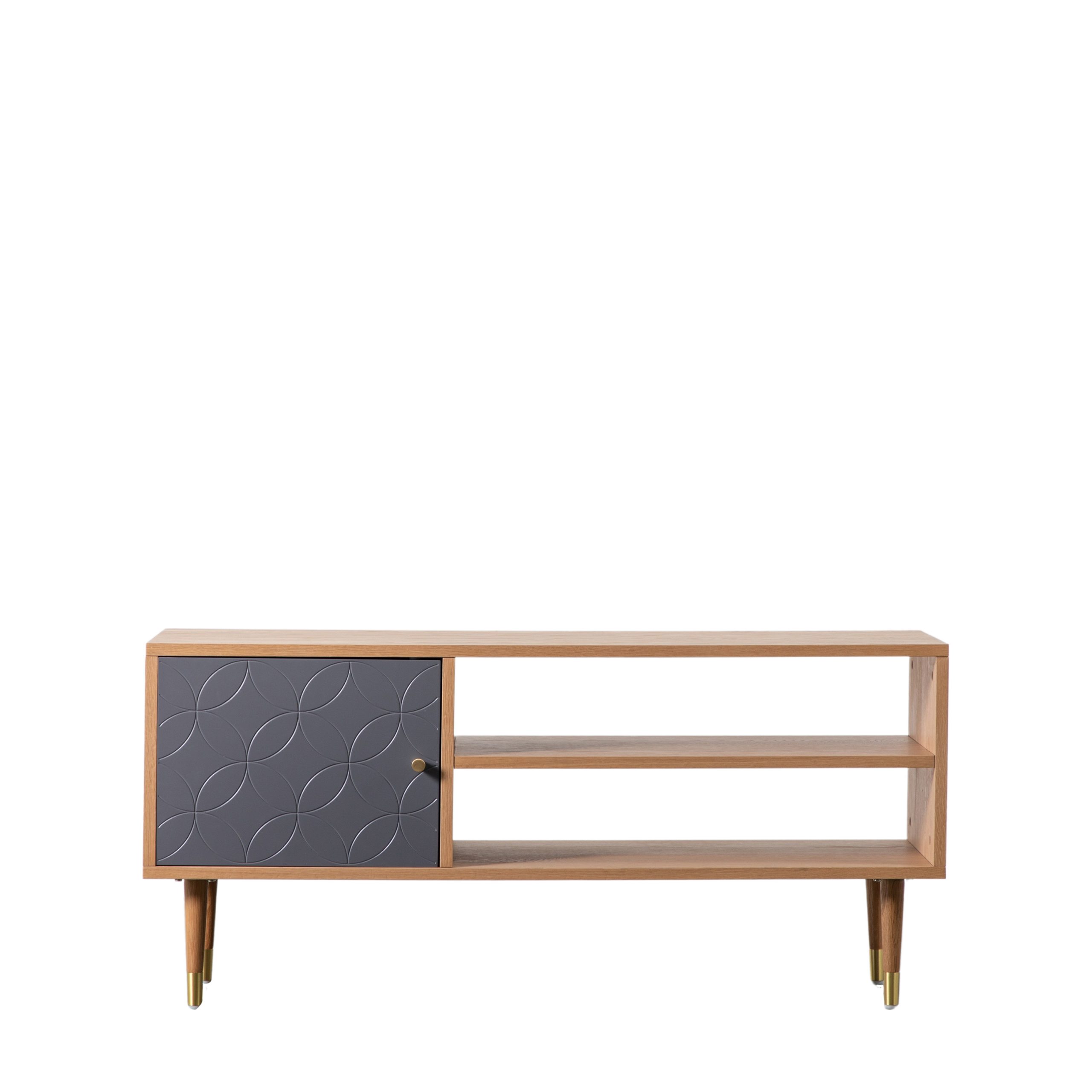 Gallery Direct Newbury Media Unit Oak Grey
