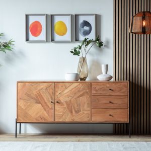 Gallery Direct Oklahoma 2 Door 3 Drawer Sideboard | Shackletons