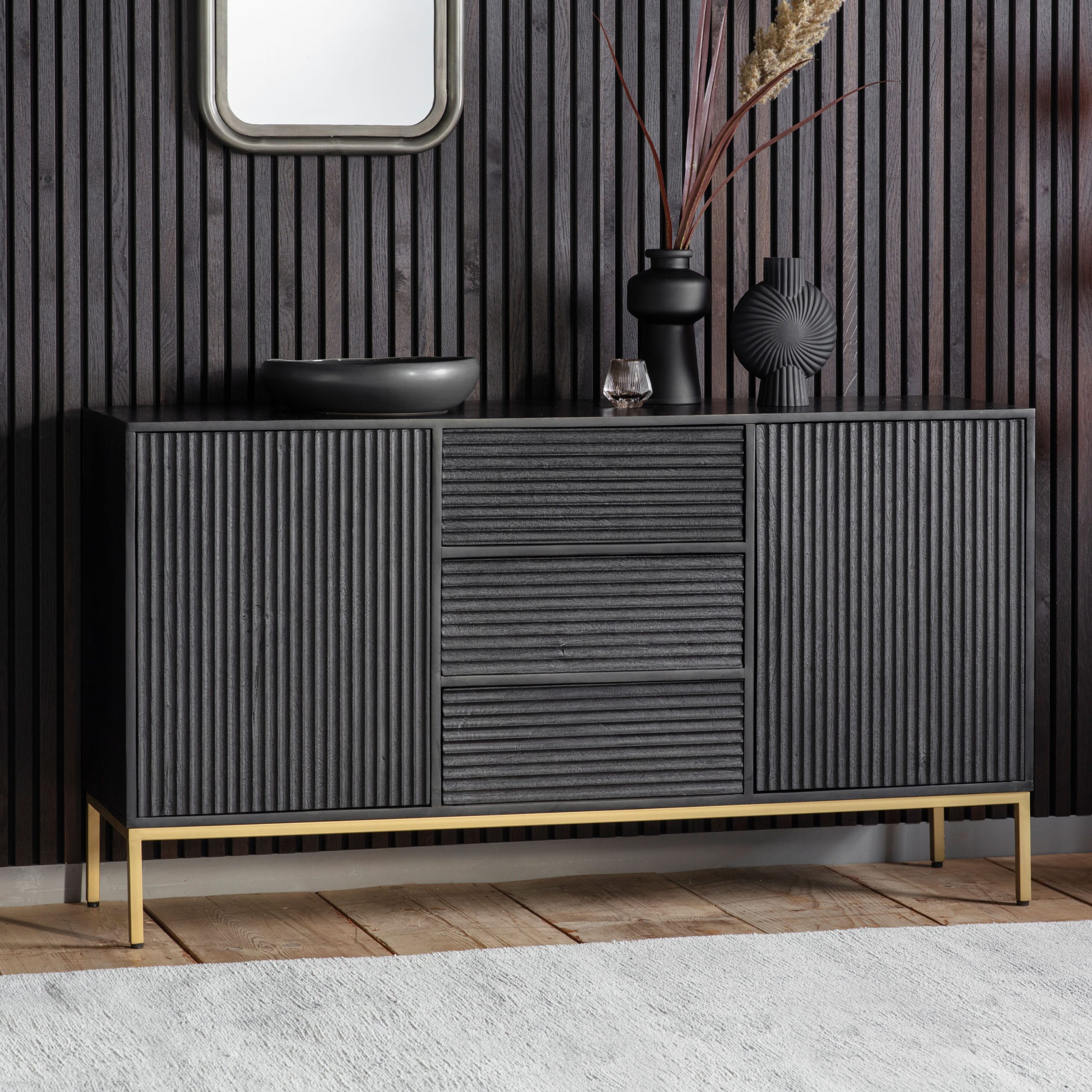 Gallery Direct Ripple 2 Door 3 Drawer Sideboard