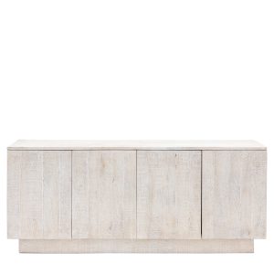 Gallery Direct Iowa 4 Door Sideboard Whitewash | Shackletons