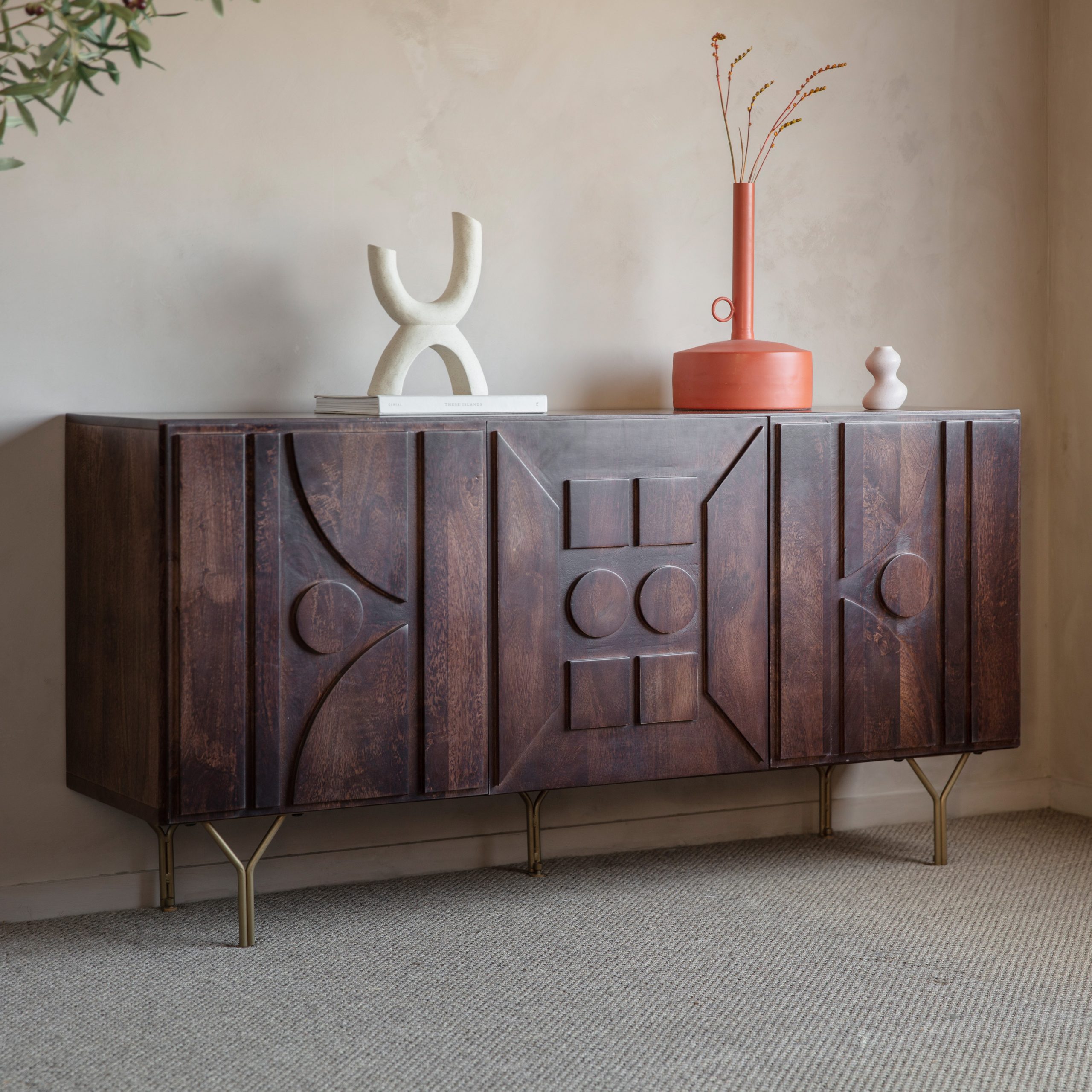 Gallery Direct Stonecroft 3 Door Sideboard