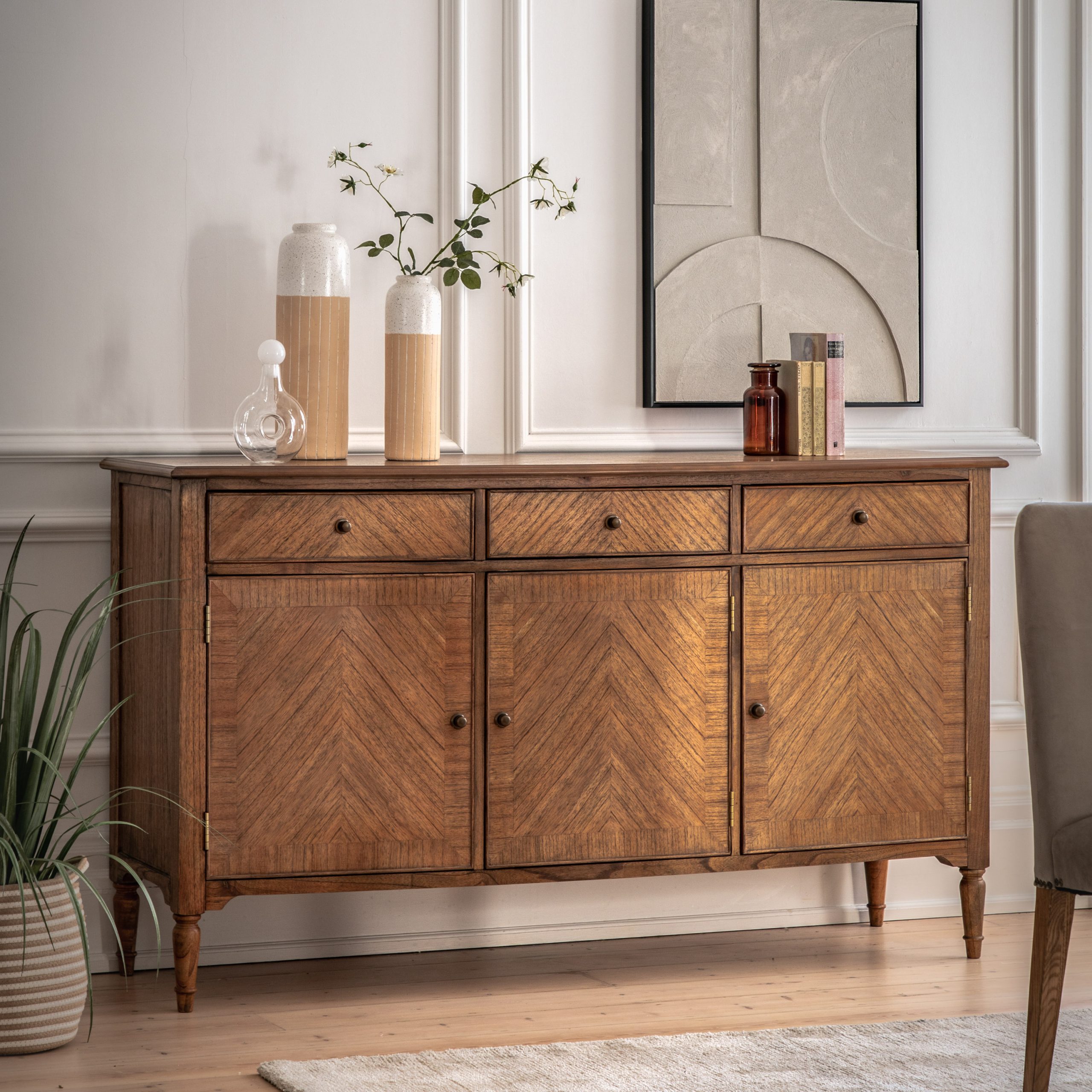 Gallery Direct Highgrove 3 Door/3 Drawer Sideboard
