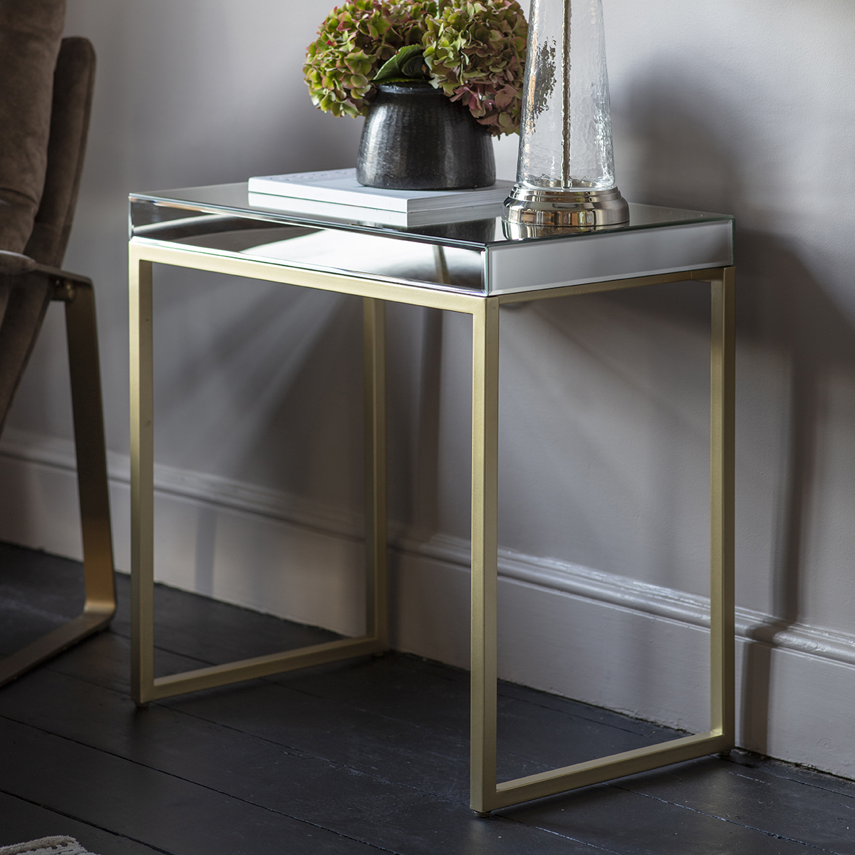 Gallery Direct Pippard Side Table Champagne
