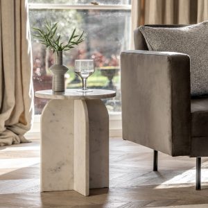 Gallery Direct Amalfi Side Table White | Shackletons