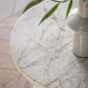 Gallery Direct Amalfi Side Table White | Shackletons