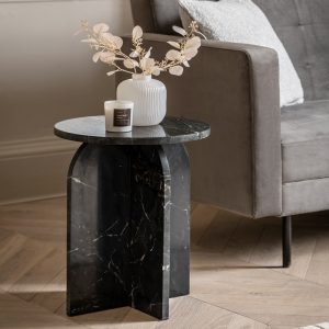 Gallery Direct Amalfi Side Table Black | Shackletons