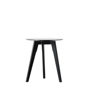 Gallery Direct Blair Round Side Table Black | Shackletons