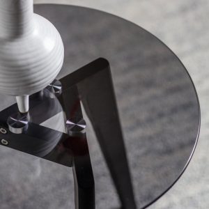 Gallery Direct Blair Round Side Table Black | Shackletons
