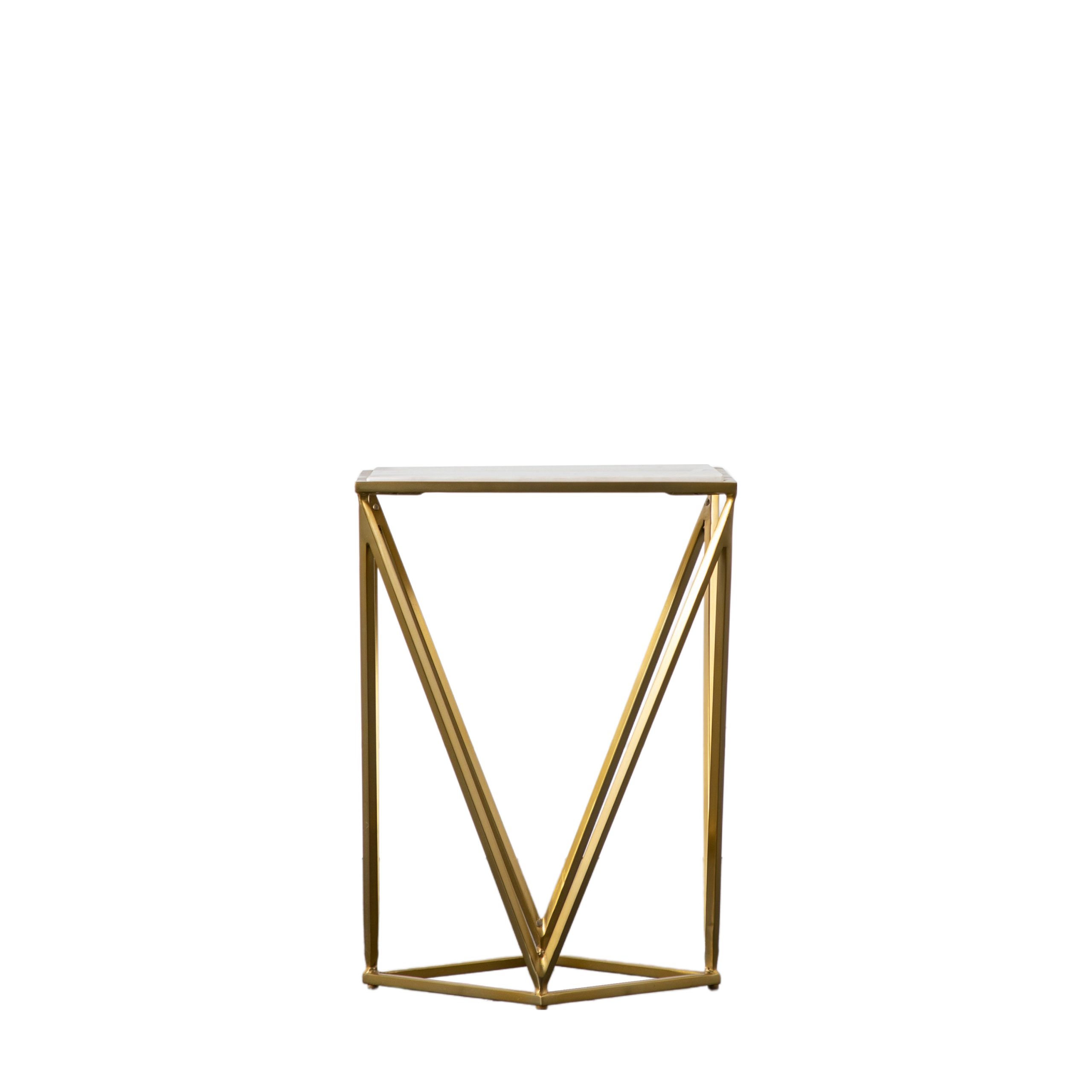 Gallery Direct Helford Side Table Gold