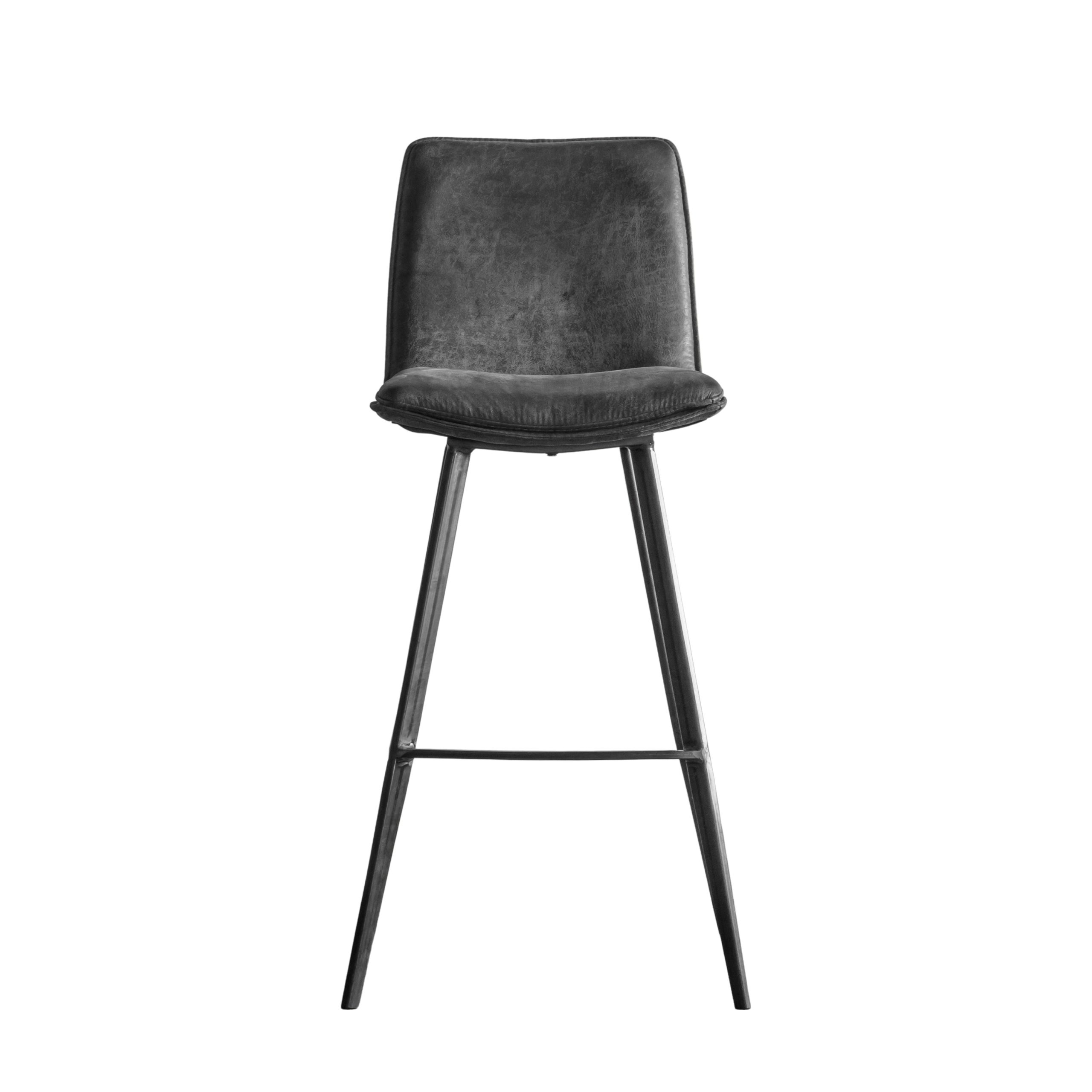 Gallery Direct Kelly Bar Chair in Grey | Shackletons