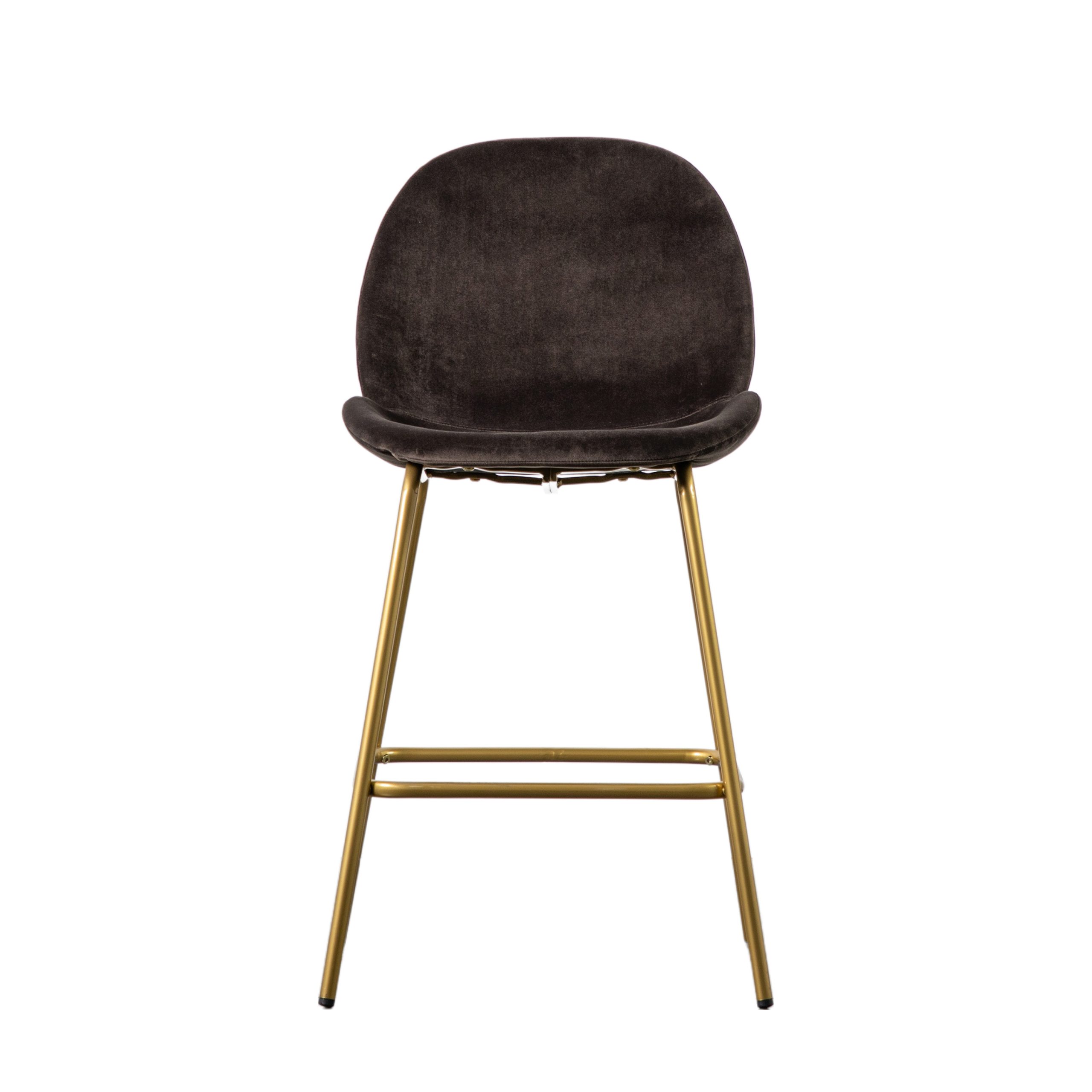 Gallery Direct Flanagan Stool Black Velvet (Set of 2)