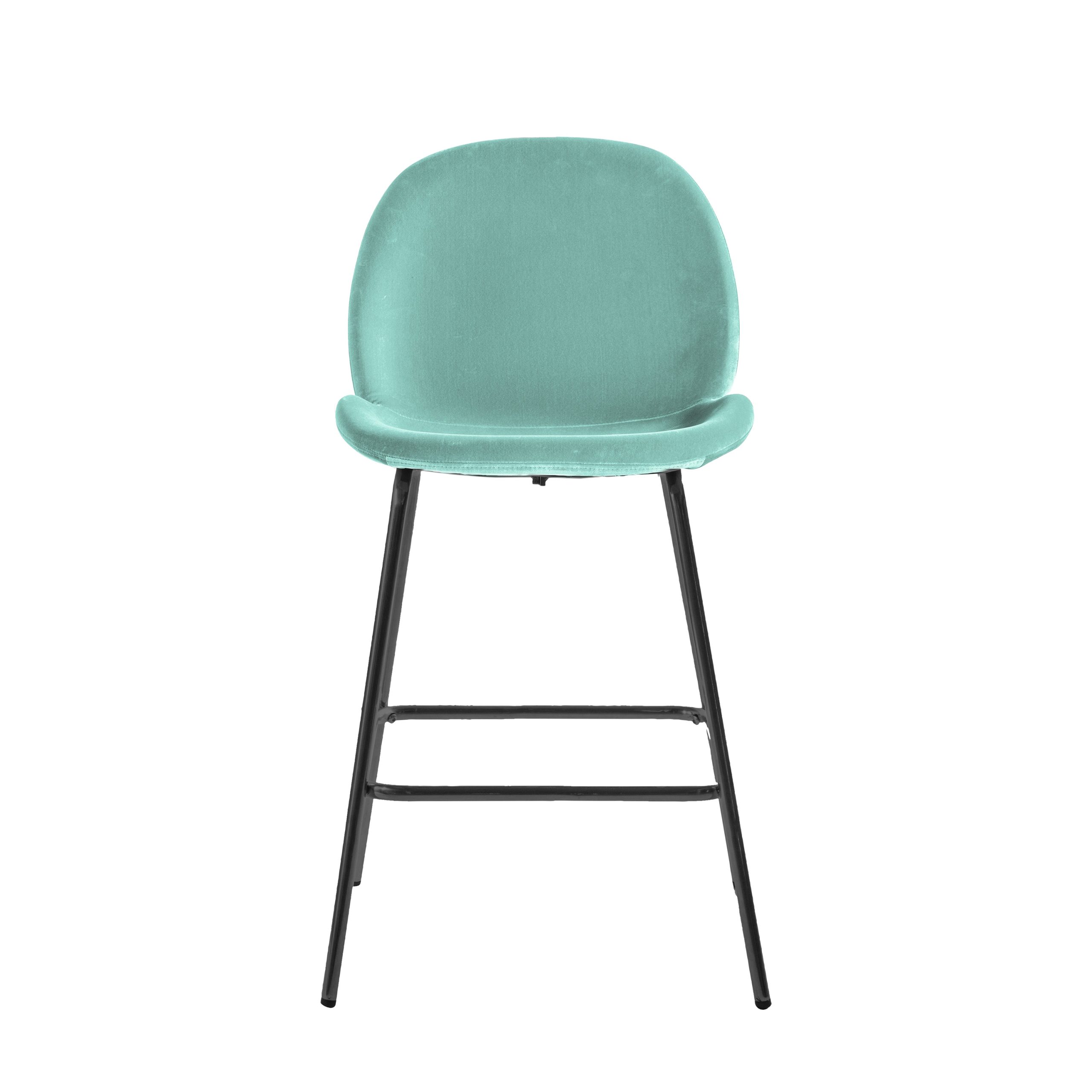 Gallery Direct Flanagan Stool Mint Velvet (Set of 2)