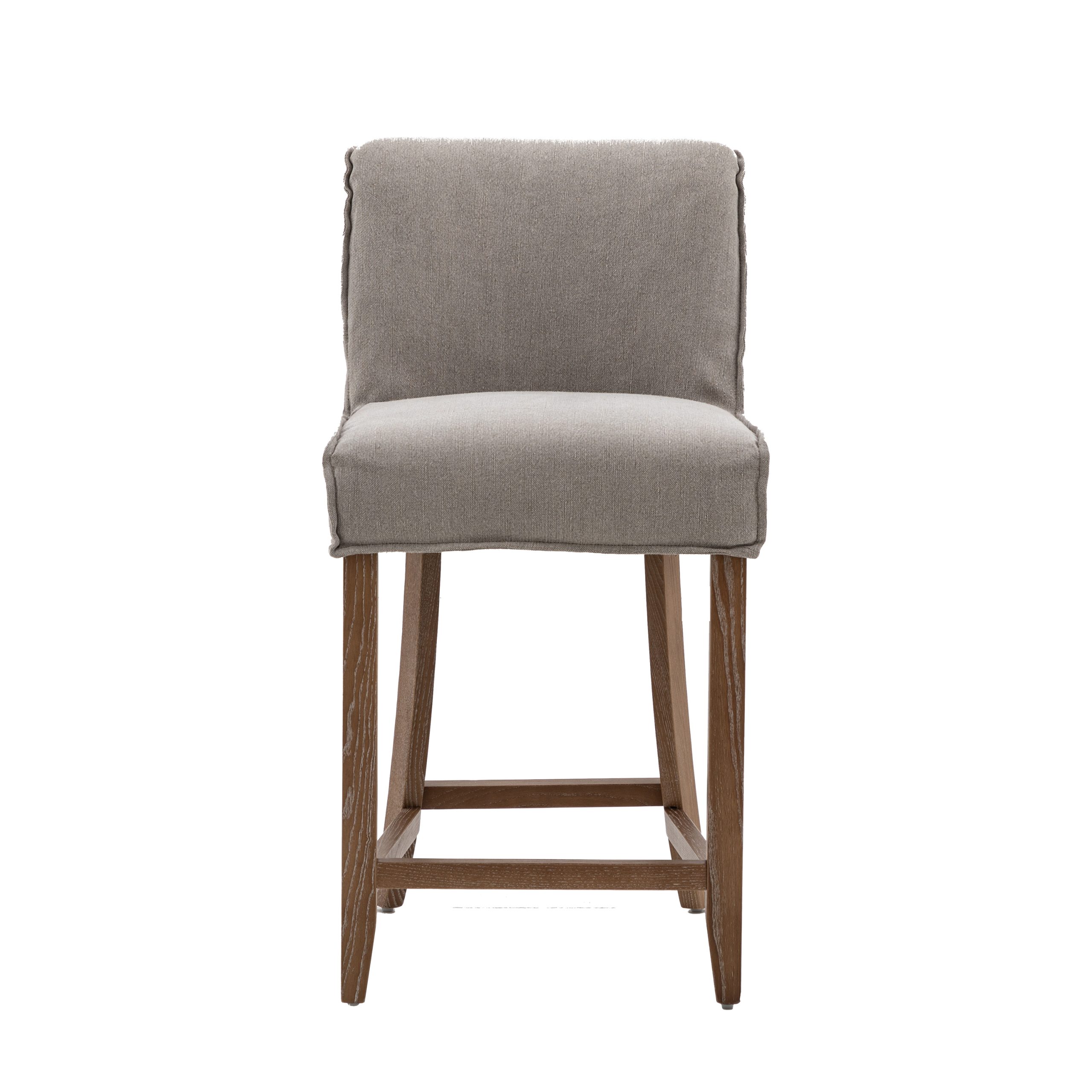 Gallery Direct Tarnby Bar Stool Grey Linen Set of 2 | Shackletons