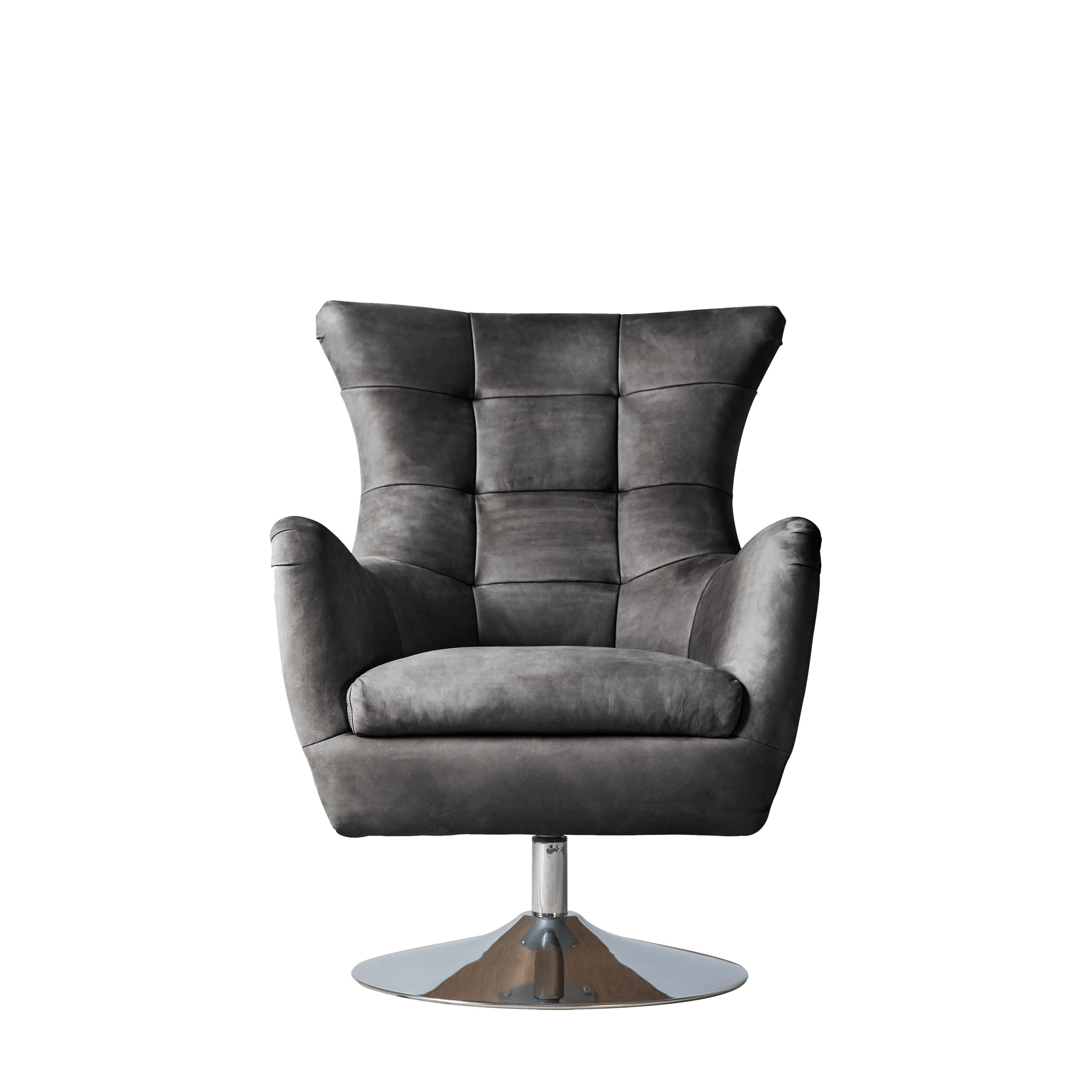 Gallery Direct Bristol Swivel Chair Antique Ebony | Shackletons