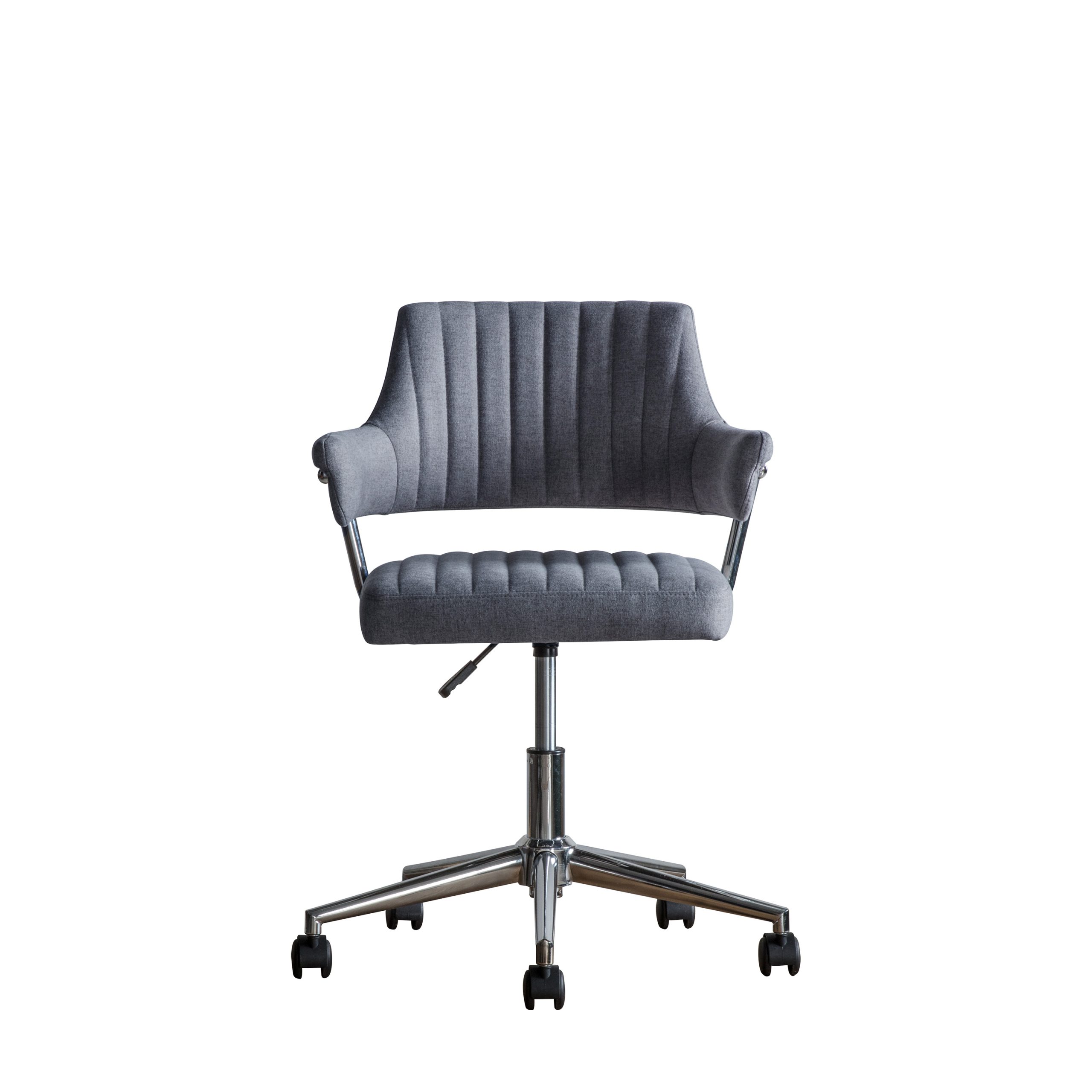 Gallery Direct Mcintyre Swivel Chair Charcoal | Shackletons