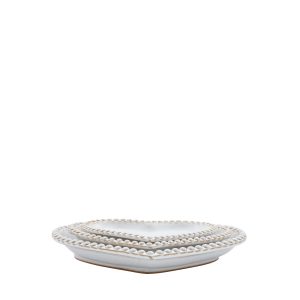 Gallery Direct Beaded Heart Plate Set of 3 | Shackletons