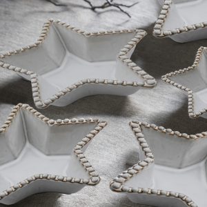 Gallery Direct Beaded Star Plate Set of 3 | Shackletons