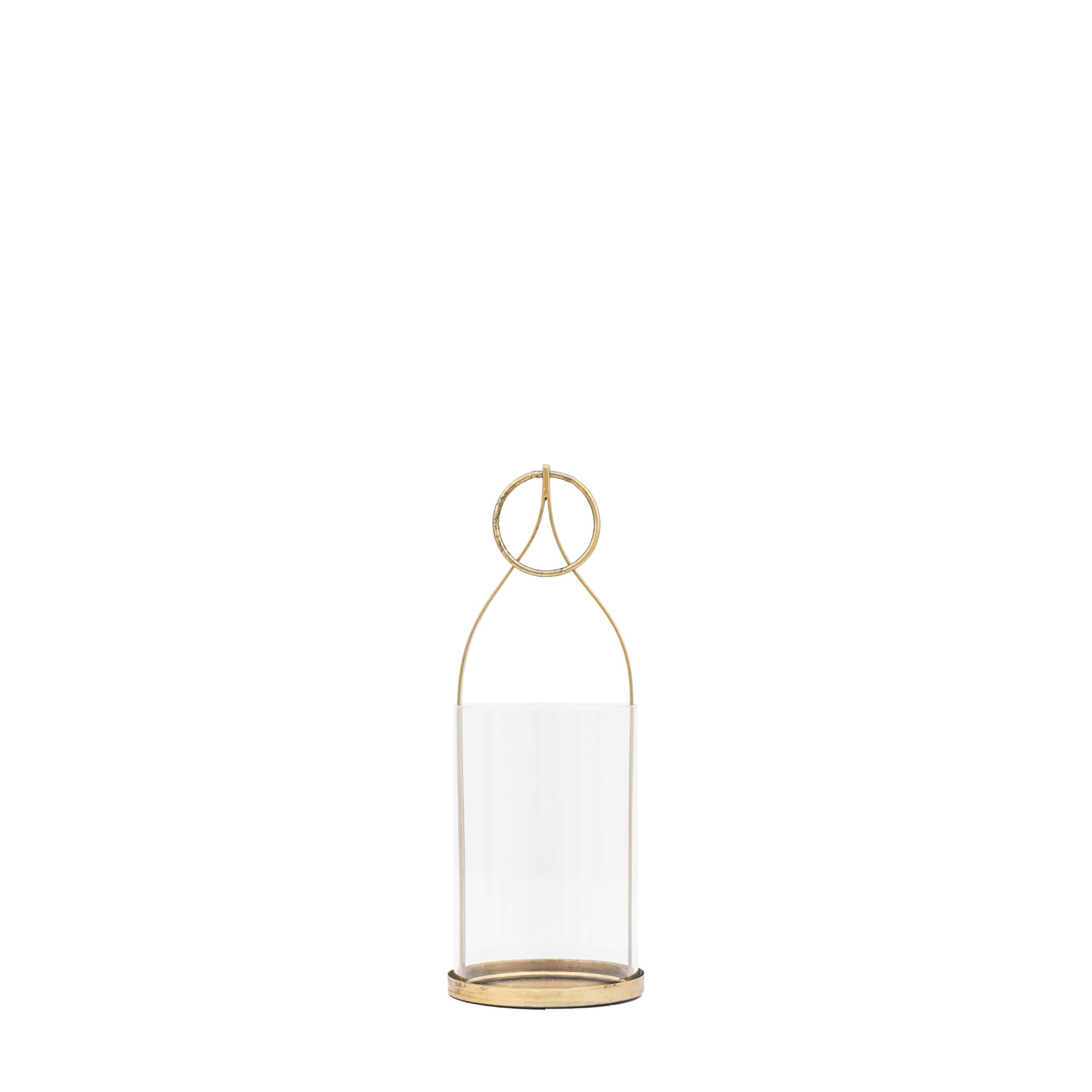 Gallery Direct Kyra Lantern Small Antique Gold | Shackletons