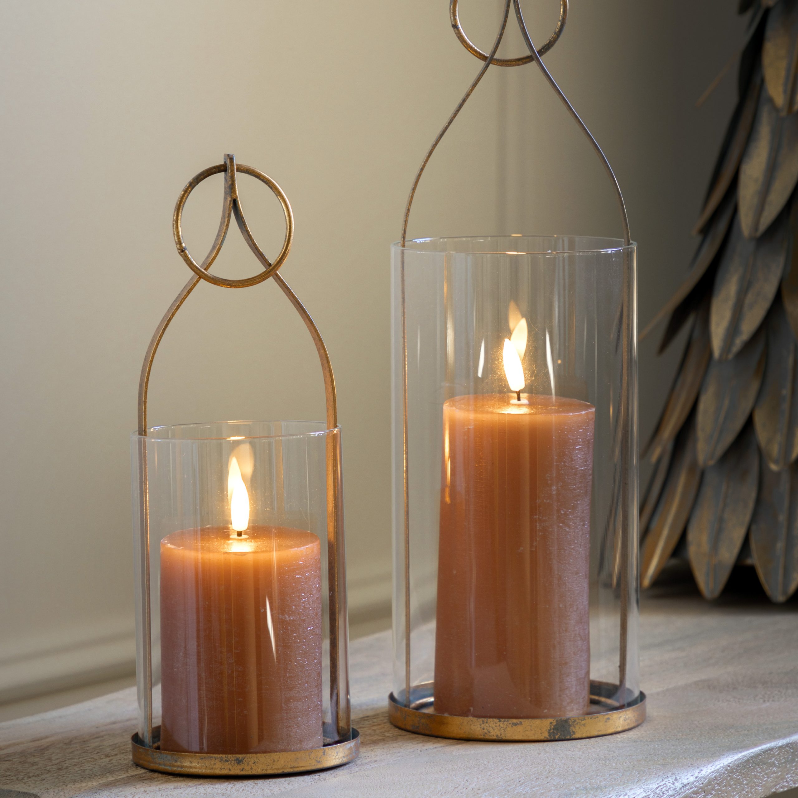 Gallery Direct Kyra Lantern Small Antique Gold