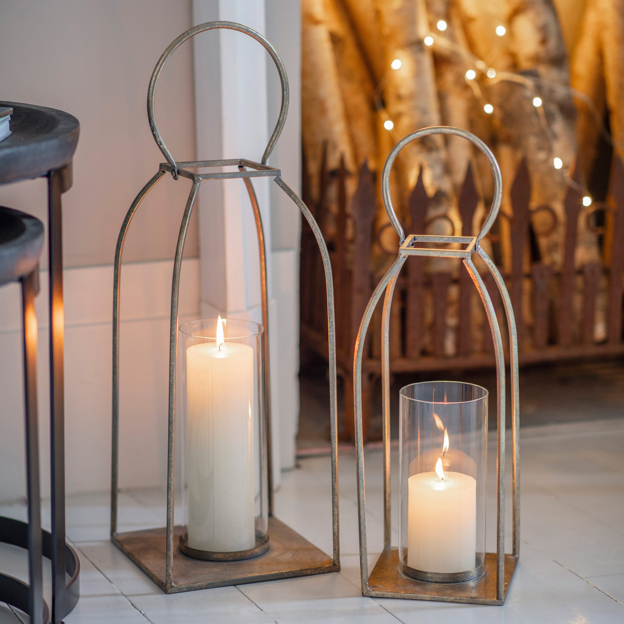 Gallery Direct Alcora Lantern Antique Gold