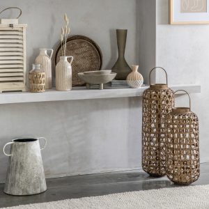 Gallery Direct Buru Lantern Large Brown | Shackletons