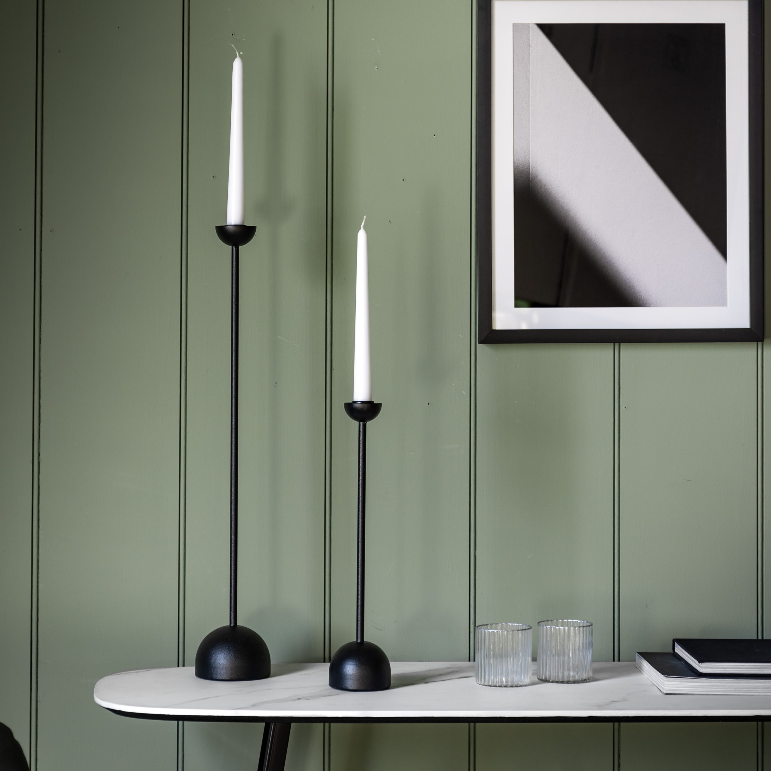 Gallery Direct Roddy Candlestick Large Black