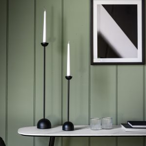 Gallery Direct Roddy Candlestick Small Black | Shackletons