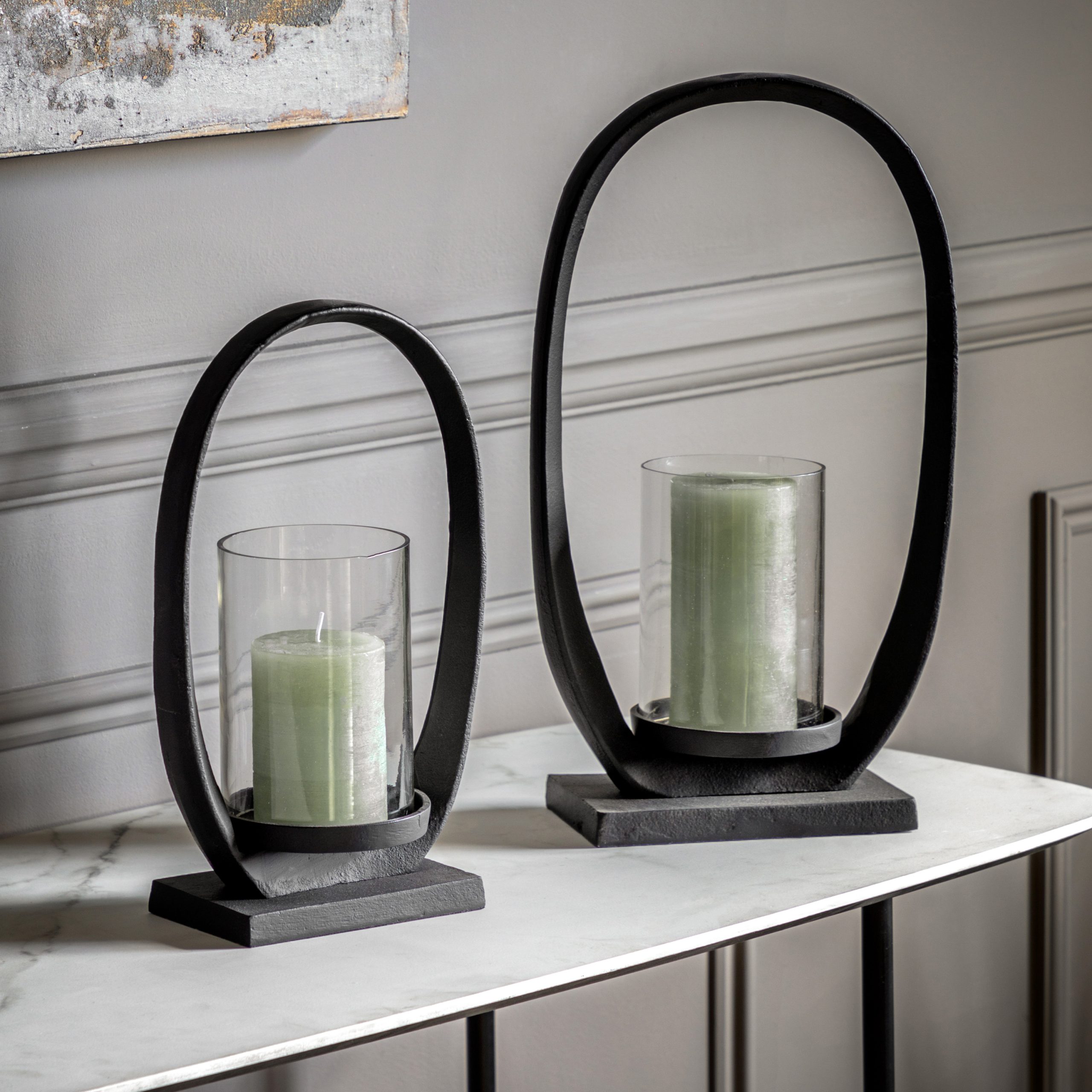 Gallery Direct Hooper Lantern Small Black