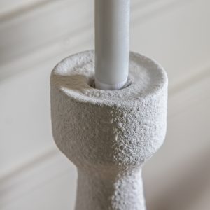 Gallery Direct Luna Candlestick Small White S2 | Shackletons