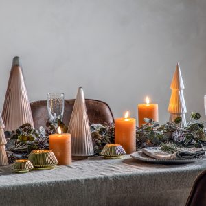 Gallery Direct Ribbed Tree Brown Frost Glass | Shackletons